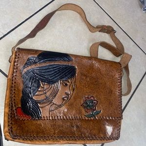 Handmade cross body bag